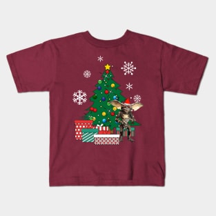 Gremlin Around The Christmas Tree Kids T-Shirt